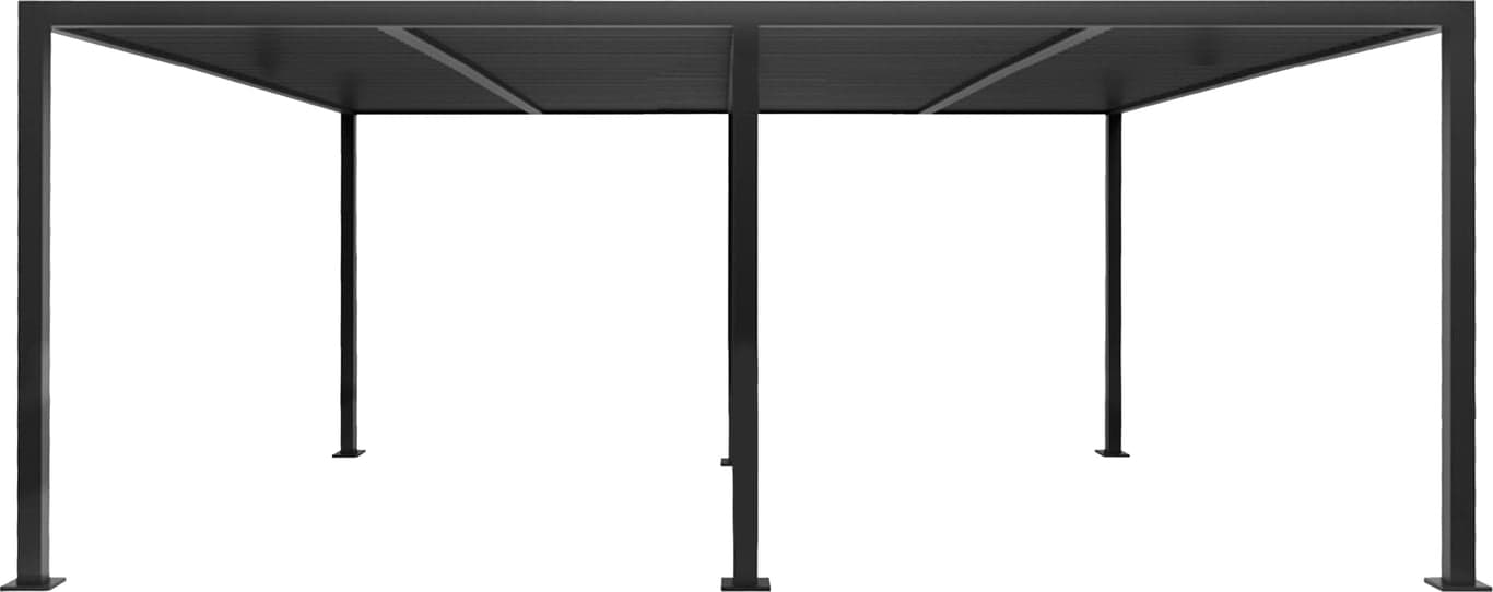 $Bilde av Pergola 4x6m u/LED-lys  (H: 230 cm, svart m/tak)