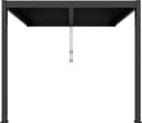Pergola veggmontert 3x3m u/LED-lys  