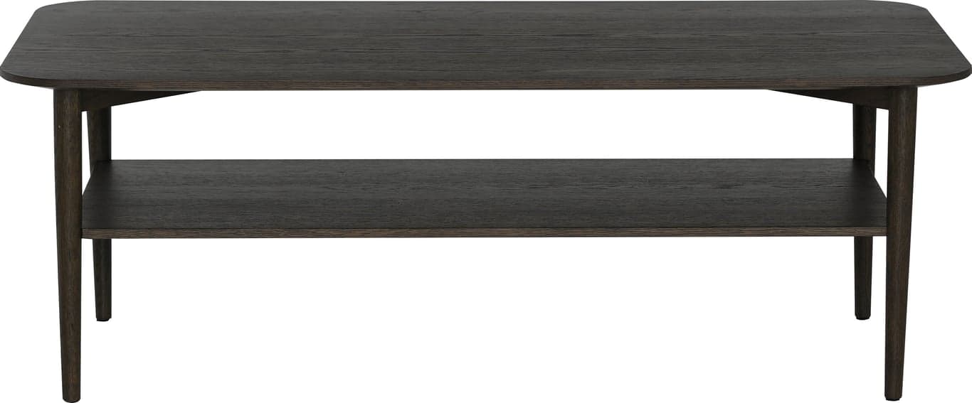 $Bilde av Karmøy sofabord med hylle (135 x 65, H 48 cm, brun eikefiner)