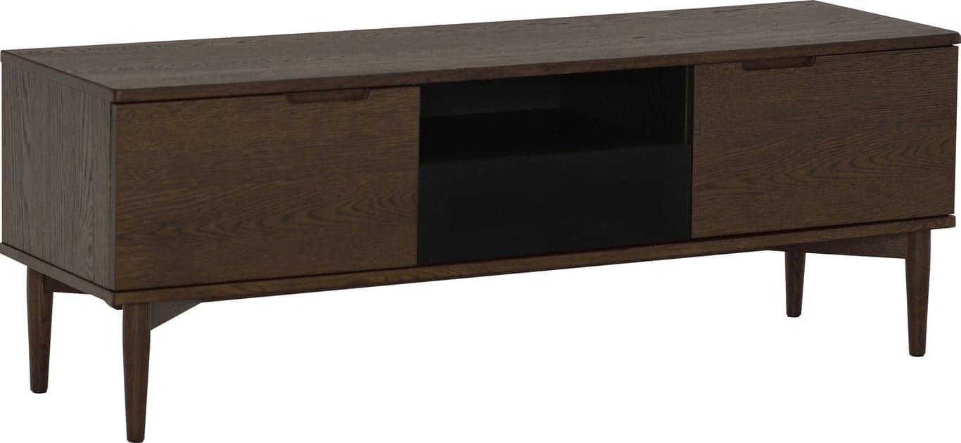 $Bilde av Karmøy TV-benk (140 x 41 H: 50 cm, brun eikefiner)