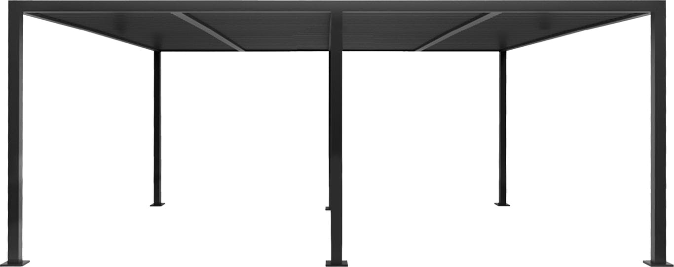 $Bilde av Pergola 4x6m m/LED-lys   (H: 230 cm, svart m/tak)