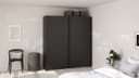 Como skyvedørsgarderobe 180x200cm