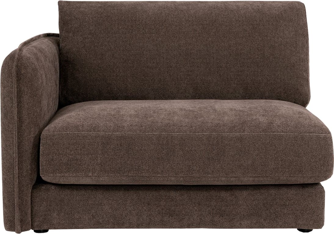 $Bilde av Bastia 1,5-seter m/arm venstre (stoff 348/Vivardo 14 medium brown)