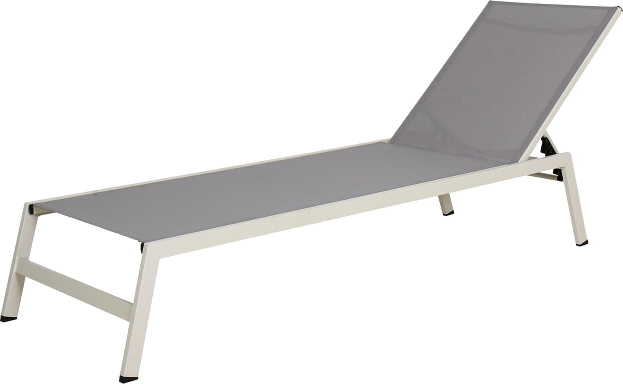 $Bilde av Sunniva solseng (Kalk m/beige textilene og regulerbar rygg)