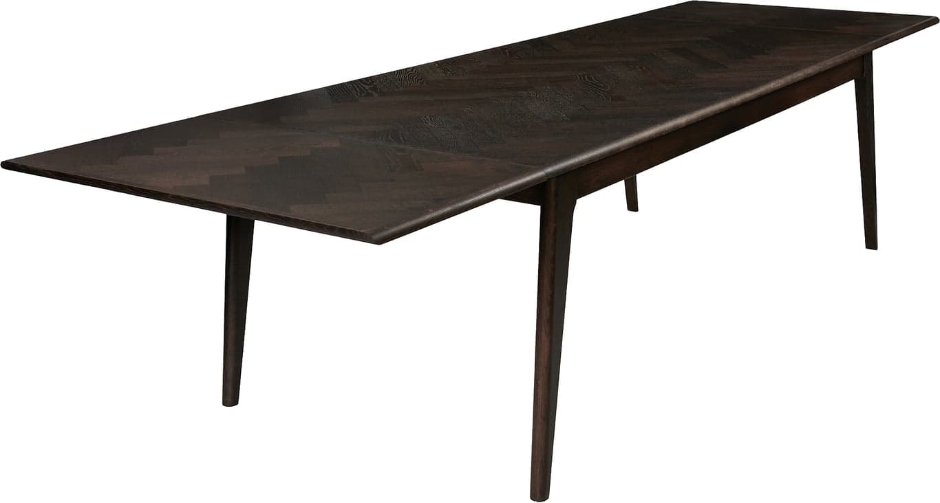 $Bilde av Kingston spisebord inkl 2 tilleggsplater (English Herringbone Mocca Grey)