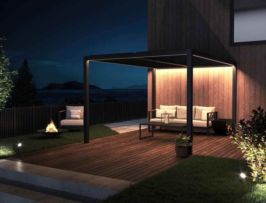 $Bilde av LED lys til pergola, 3x4m (LED belysning til pergola tak, 3x4 meter.)