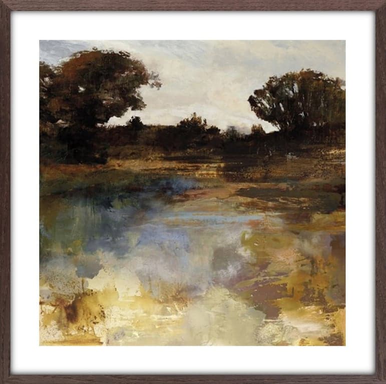 $Bilde av Bilde Rapturous Reverie (60 x 60 cm, m/mørk brun rustikk treramme)