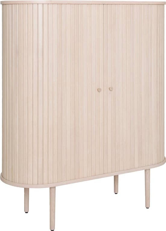 $Bilde av Slide skap (100x40, H 123 cm, hvitpigmentert eikefiner)