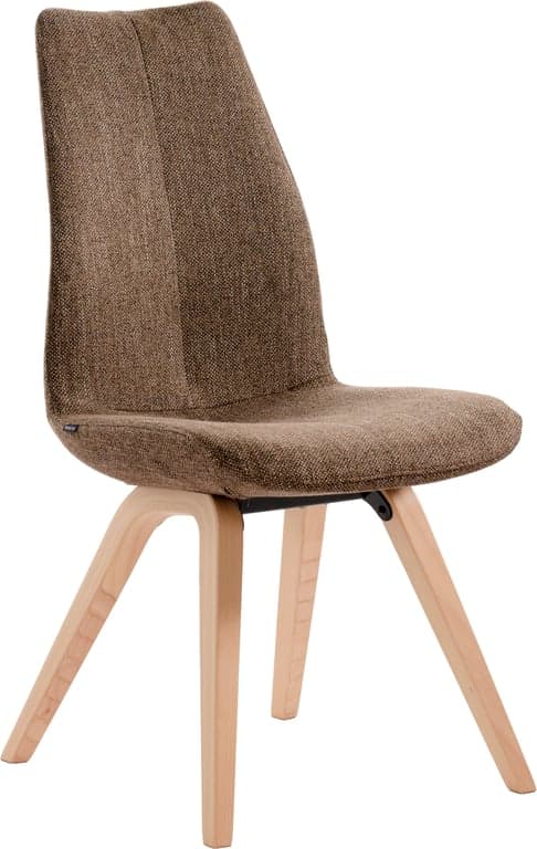 $Bilde av Aroma spisestol (stoff Arn Brown 34, ben hvitpigmenterte bøk)