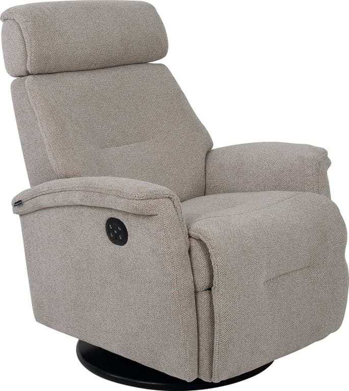 $Bilde av Roma recliner m/varme  (Elektrisk, stoff Maldino Light Brown)