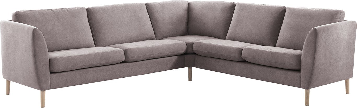 $Bilde av Choice Comfort hjørnesofa (Modulsofa. 3 seter med 2 seteputer + hjørne + 2,5 seter i stoff Mine Mud.)