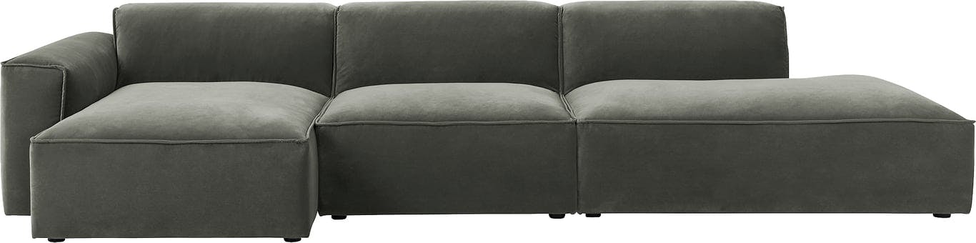 $Bilde av Prime Lux sofa med sjeselong og relax (stoff Royal 70 dark green)