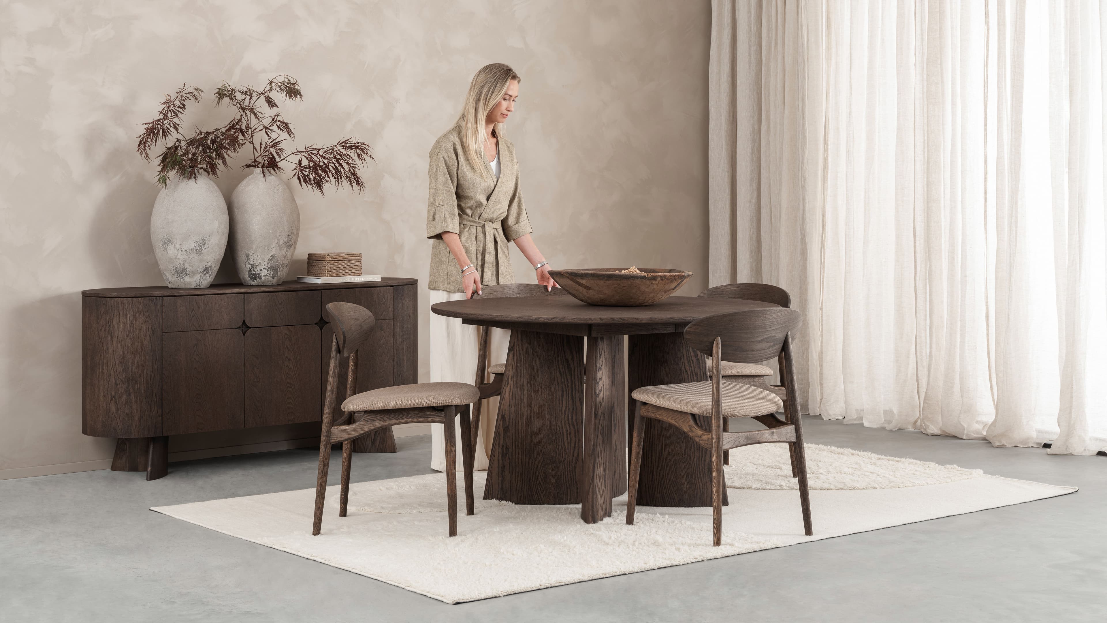 Japandi spisestue hos Fagmøbler