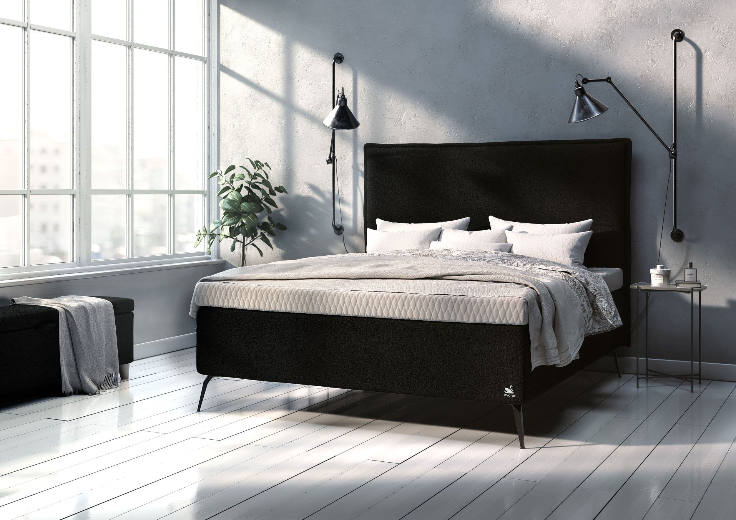 Svane® IntelliGel Deluxe Zala kontinentalseng  fra Fagmøbler