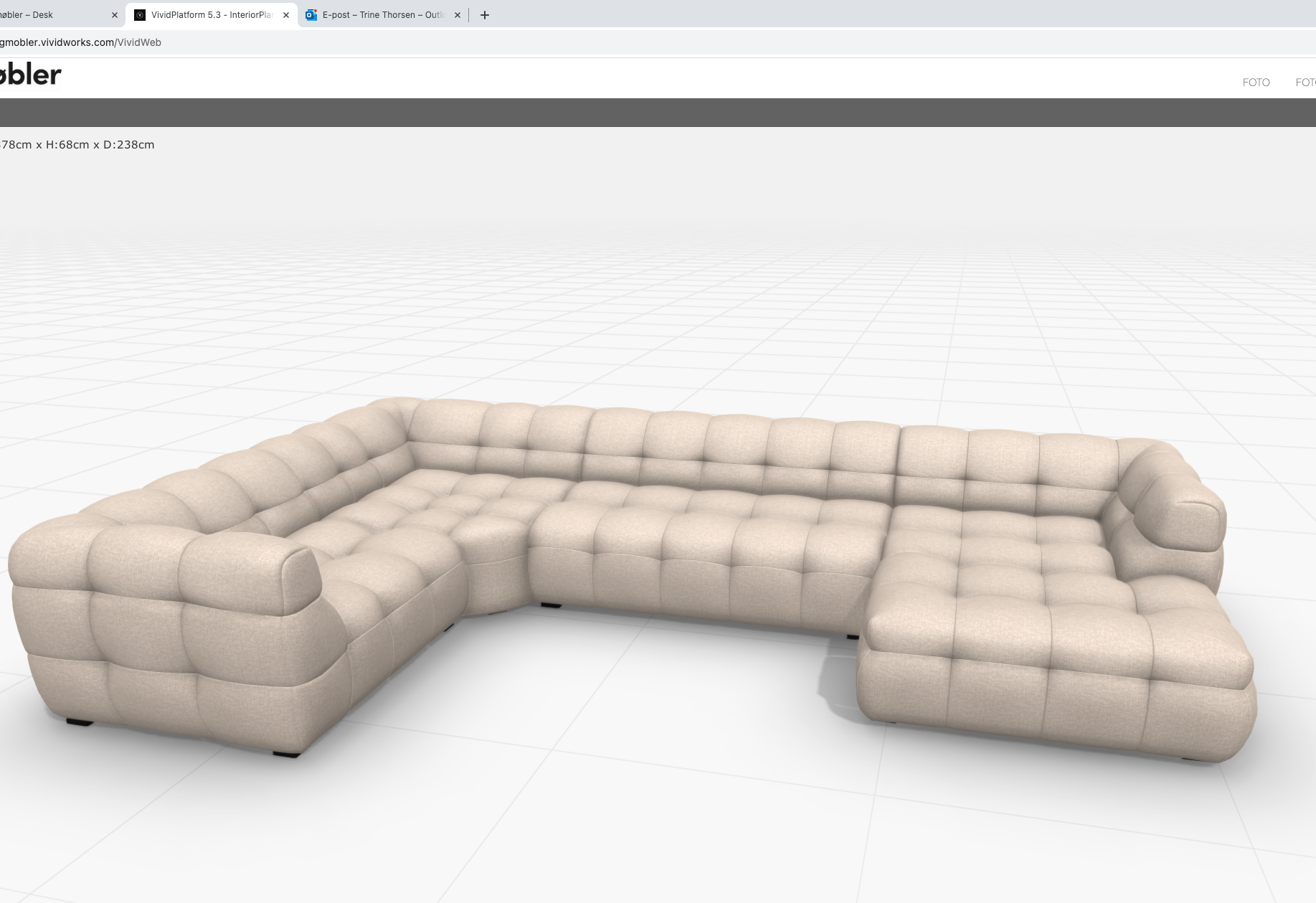 Bygg din egen Michelin sofa hos Fagmøbler